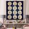 Designart - Zodiac Signs On Blue - Modern Print on Natural Pine Wood